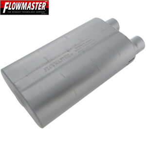 Flowmaster 80 Series Cross-Flow Muffler, Aluminized Steel, 2.50