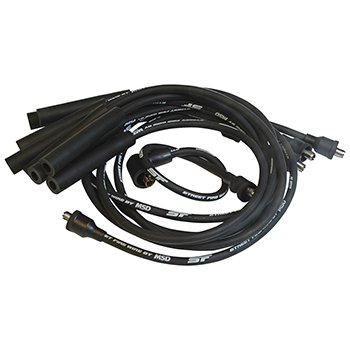 MSD, Street Fire Wire Set, Chrysler, 318-360 73-Up, Socket Style Cap, Black