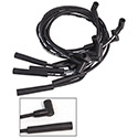 MSD Ignition, Street Fire Wire Set, Ford Car/Truck 351W, 400, 460 '77-Up, HEI, Black