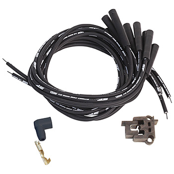 MSD Ignition, Street Fire Wire Set, Universal 8 cyl., Multi-Angle Boot, Black