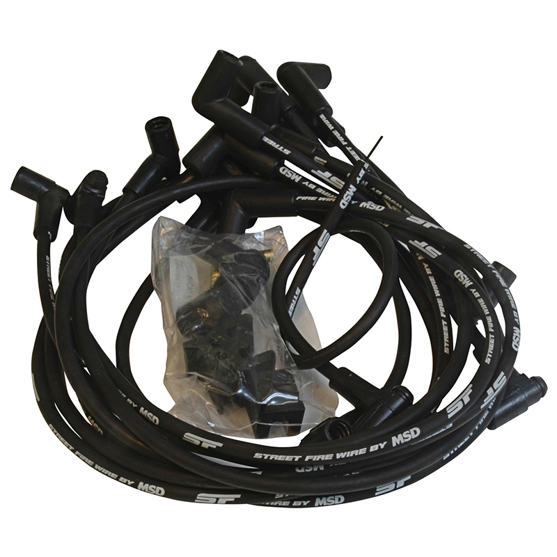 MSD Ignition, Street Fire Wire Set, Chev SB, Car/Truck 350, HEI, Black-Competition Products MSD Ignition, Street Fire Wire Set, Chev SB, Car/Truck 350, HEI, Black-Competition Products