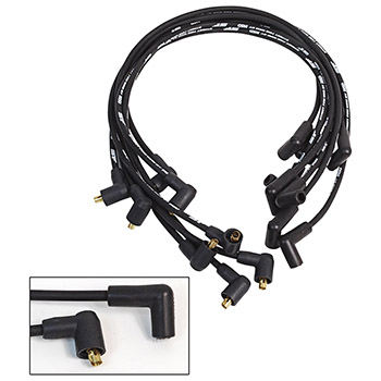 MSD Ignition, Street Fire Wire Set, Chev SB, Over Valve Cover, Non-HEI, Black
