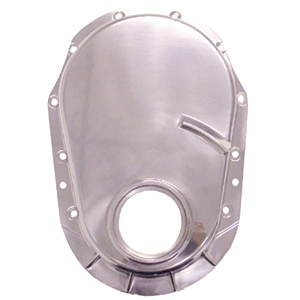 Power Products, Polished Aluminum Timing Cover, Chev BB, Gen 5, Gasket Type