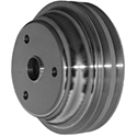 Power Products, Billet Style Aluminum Crankshaft Pulley, Chevrolet Small Block, Long WP, Double Groove