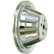 Power Products, Chrome Steel Water Pump Pulley, Chevrolet Small Block, Short Water Pump, Single Groove