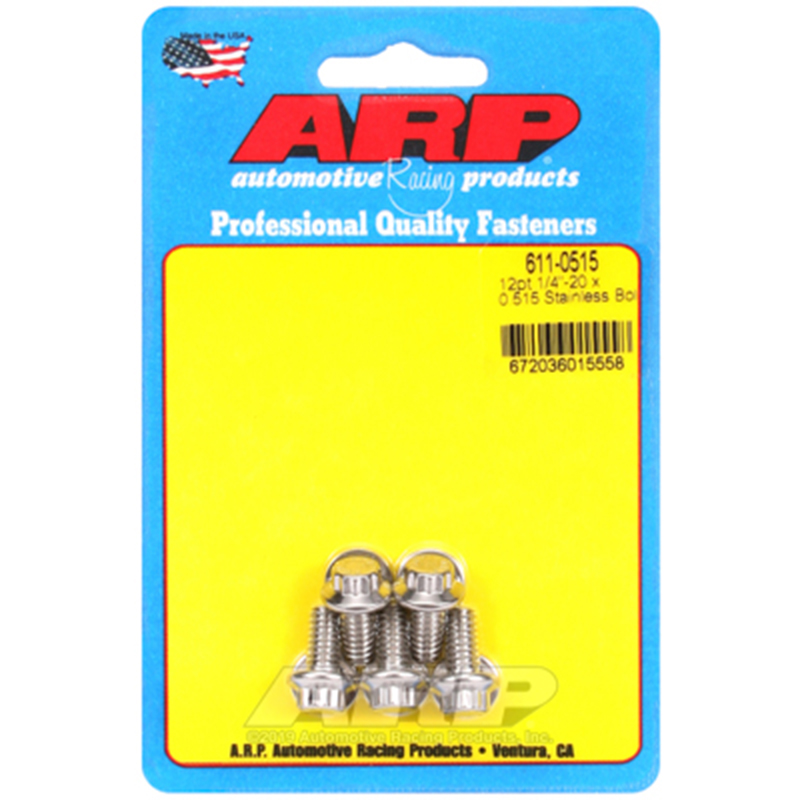 ARP, Bulk Fasteners, Stainless Steel 12-Point Head, 1/4
