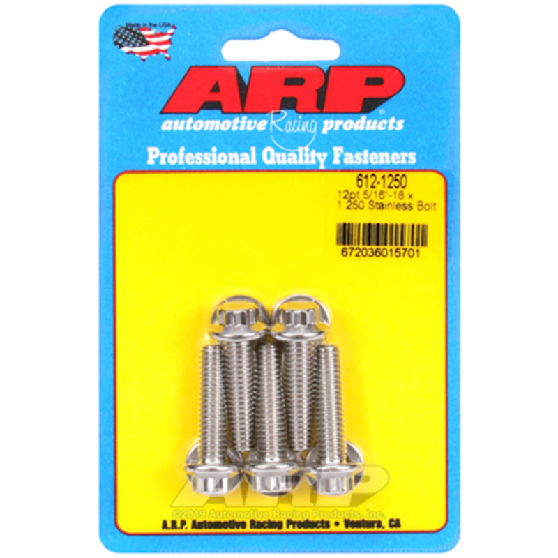 ARP, Bulk Fasteners, Stainless Steel 12-Point Head, 5/16