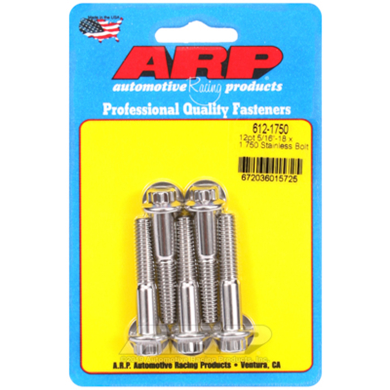 ARP, Bulk Fasteners, Stainless Steel 12-Point Head, 5/16