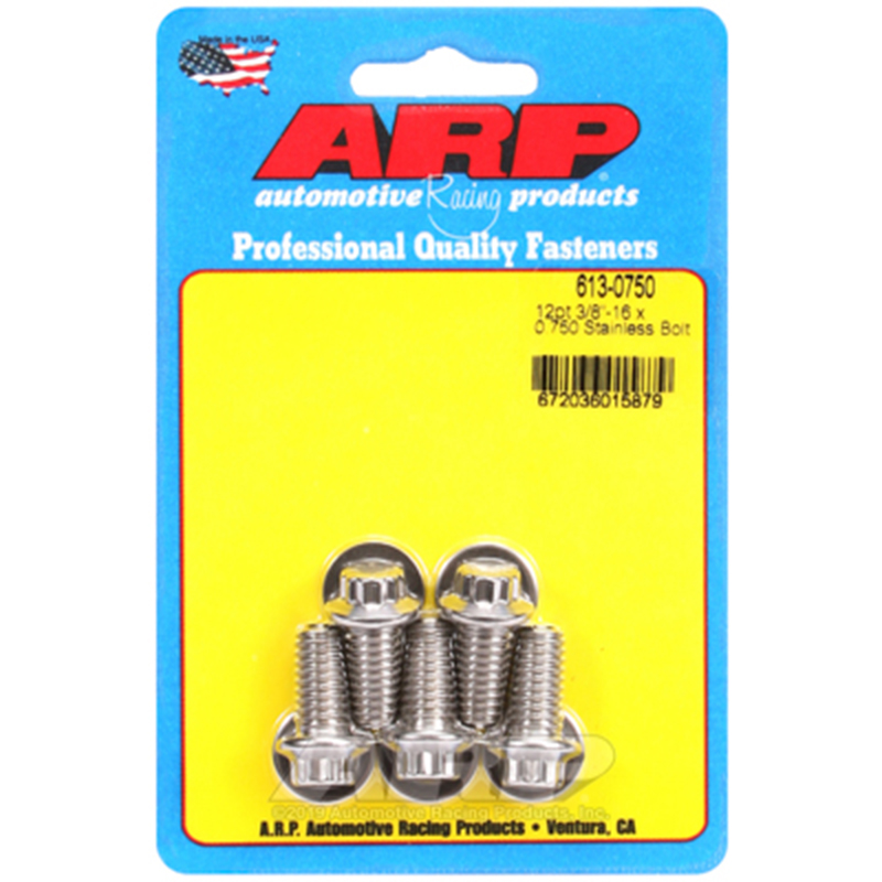 ARP, Bulk Fasteners, Stainless Steel 12-Point Head, 3/8