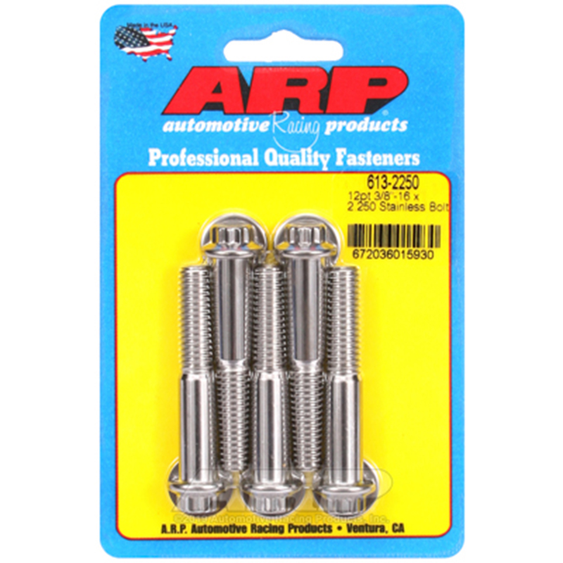 ARP, Bolts, 12 Point Head, Stainless 300, 3/8-16 RH ARP, Bulk Fasteners, 3/8