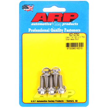 ARP, Bulk Fasteners, Stainless Steel Hex Head, 1/4