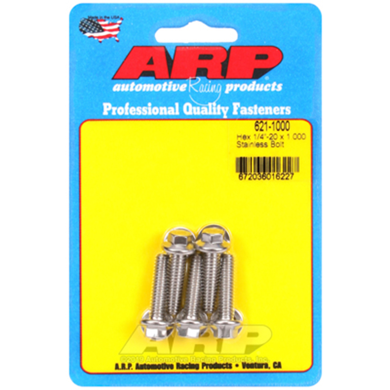 ARP, Bulk Fasteners, Stainless Steel Hex Head, 1/4