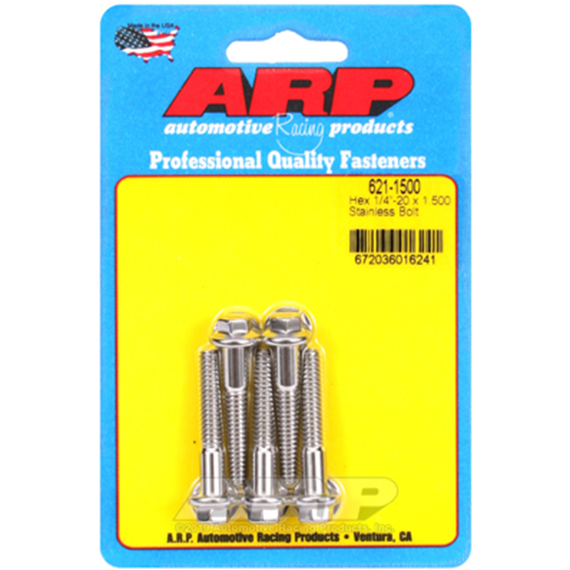 ARP, Bulk Fasteners, Stainless Steel Hex Head, 1/4