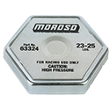 Moroso, Racing Radiator Cap (23-25 lbs), Steel, Universal, Sold as Each
