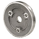 Moroso, Cast Aluminum Crankshaft Pulley, Chevrolet Small Block, Short, Single Groove, 30% Reduction