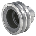Moroso, Cast Aluminum Crankshaft Pulley, Chevrolet Small Block, Long, Double Groove, 50% Reduction