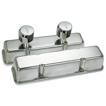 Moroso, Circle Track Valve Covers w/Breathers, Chev SB, Tall