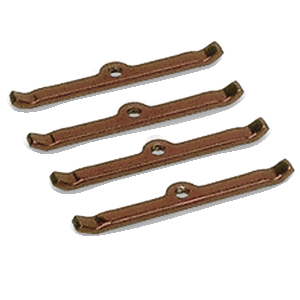 Moroso, Valve Cover Hold Down Tabs, Chev SB, Red, Set of 4