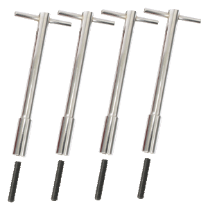 Moroso, T-Bar Wing Nuts, 1/4