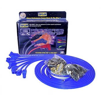 Taylor, 8mm Spiro Pro Universal 8 cyl. Wire Set, 135 Degree Boot, Blue