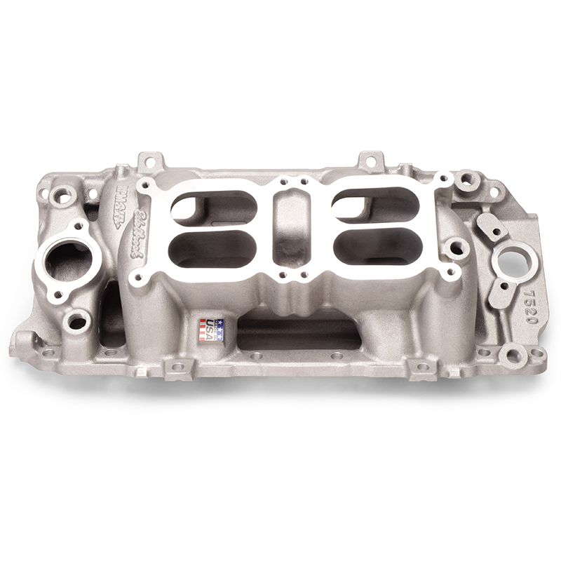Edelbrock, RPM Air Gap Dual Quad Intake Manifold, Chev BB, Oval Port