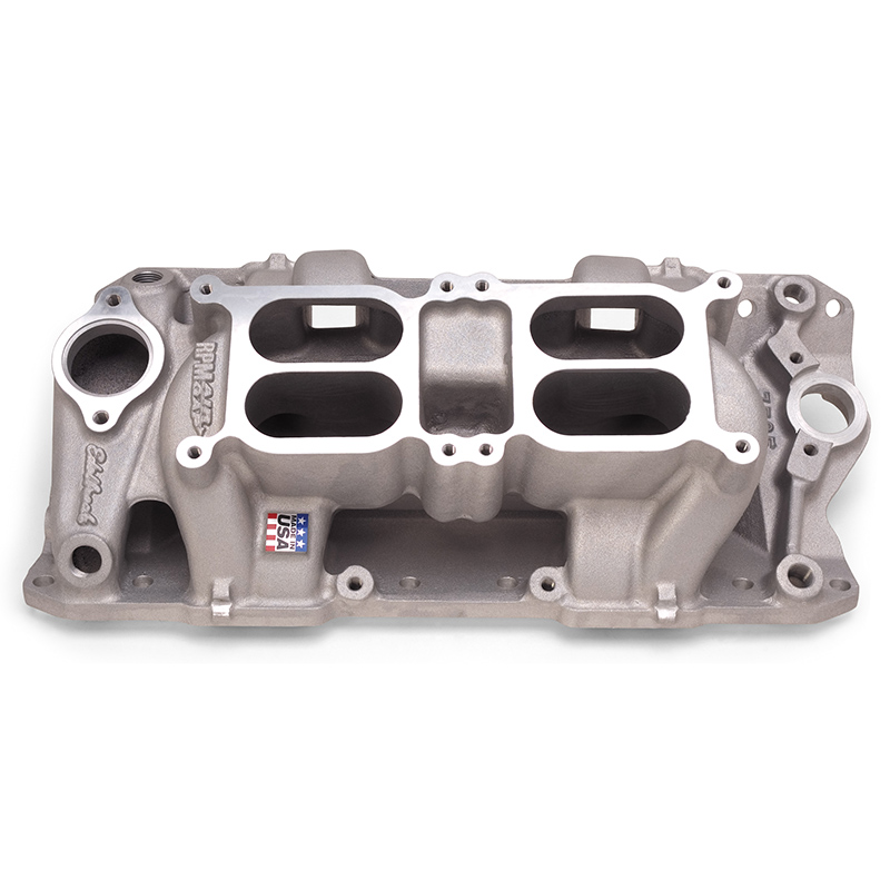 Edelbrock, RPM Air Gap Dual Quad Intake Manifold, Chev SB