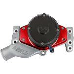 CVR Racing Products, Proflo Electric Water Pump, Chevrolet Small Block, Aluminum, 55 GPM, Red, Sold as Each