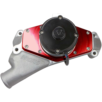 CVR Racing Products, Proflo Electric Water Pump, Chevrolet Big Block, Aluminum, 60 GPM, Red, Sold as Each