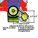 PowerMaster, Pro Series Racing Alternator Kit, Chev BB, Low Mount, 100 Amp, CS121 Case