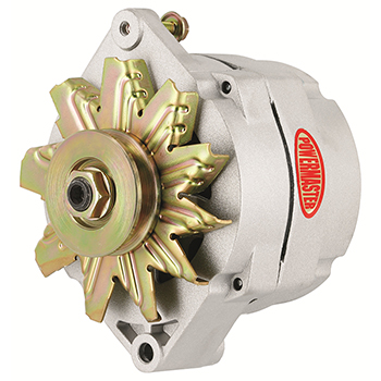 Powermaster, High Output 1-Wire Alternator, GM, 100 Amp, 12si Case, Natural