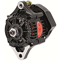 Powermaster, Denso 1-Wire Race Alternator, 55 Amp, No Pulley, Black
