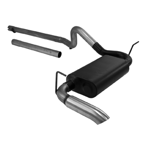 Flomaster Force II Stainless Exhaust System, '07-'13 Jeep Wrangler JK 3.8L V6