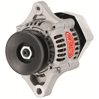 Powermaster, Denso 1-Wire Race Alternator, 55 Amp, 16 Volt, Natural