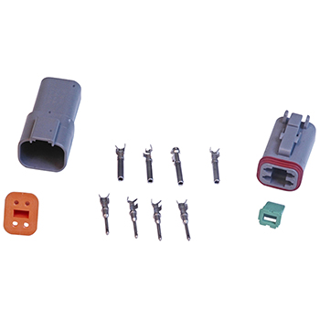MSD Ignition, Deutsch Wiring Connector, 4-Pin, 16 Gauge