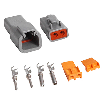 MSD Ignition, Deutsch Wiring Connector, 2-Pin, 12-14 Gauge