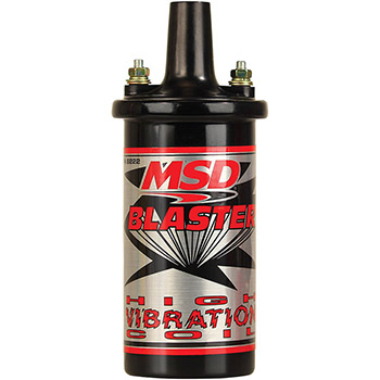 MSD Ignition, Blaster High Vibration Ignition Coil, 45,000 V, Epoxy Filled, Black