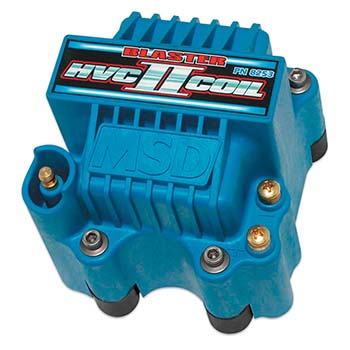 MSD Ignition, Blaster HVC II Racing Ignition Coil, 44,000 V, Blue