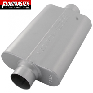 Flowmaster 50 Series Delta Force Race Muffler, 409S Stainless Steel, 2.50