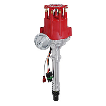 MSD Ignition, Pro-Billet Ready-to-Run Distributor w/ Vacuum Advance, w/ Built-In Rev Limiter, Chev SB/BB