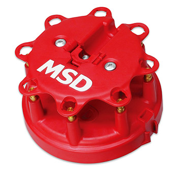 MSD Ignition, Distributor Cap, w/Cap-A-Dapt, MSD Billet Racing Ford