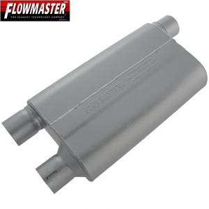 Flowmaster 80 Series Cross-Flow Muffler, 409S Stainless Steel, 2.50