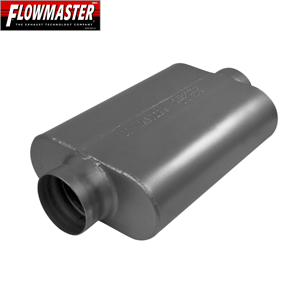 Flowmaster 40 Series Delta Force Race Muffler, 409S Stainless Steel, 3.50