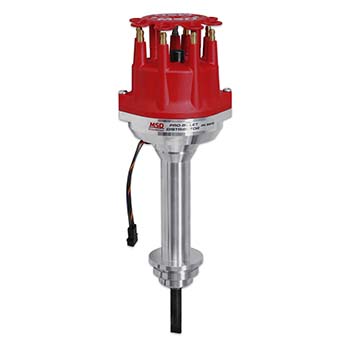 MSD Ignition, Pro-Billet Small Diameter Distributor, w/ Mechanical Advance, Chrysler 426-440, Small Cap