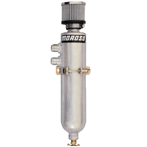 Moroso, Vacuum Pump Dual Breather Tank, (2) 12 AN Fittings