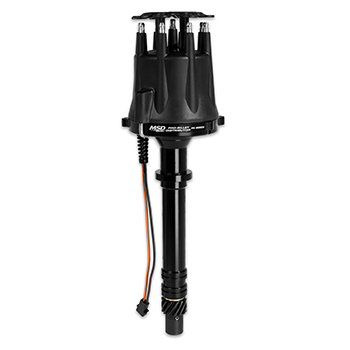 MSD Ignition, Pro-Billet Racing Distributor, w/ Mechanical Advance, Chevrolet Small Block/Big Block, Black, Each