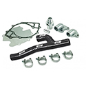 Davies Craig, EWP Header Adaptor Kit, Ford 429-460, Black Hose