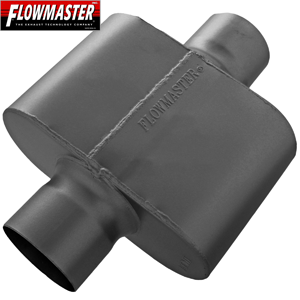 Flowmaster 10 Series Delta Force Race Muffler, Aluminized Steel, 4.00