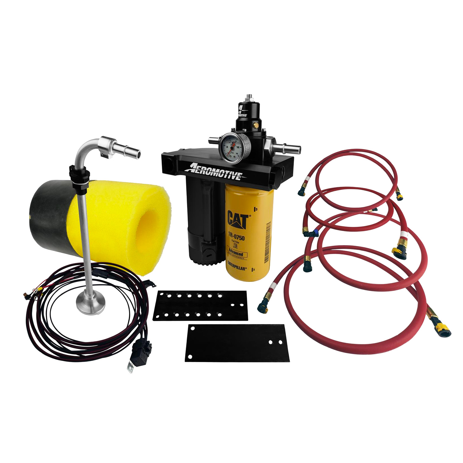 Aeromotive, Diesel Lift Pump, Complete Bolt-on, Plug-in Install Kit, Ford Powerstroke, '03-'07, (130 GPH)