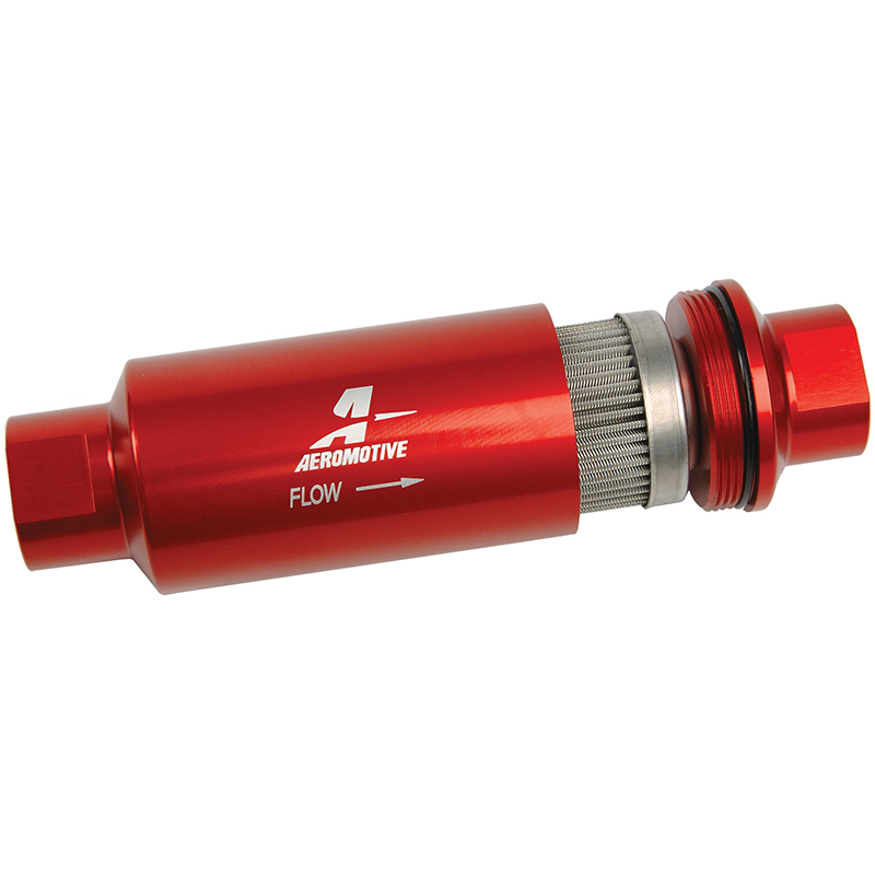 Aeromotive, In-Line Fuel Filter, 100 micron, -10 AN Inlet/Outlet, 2