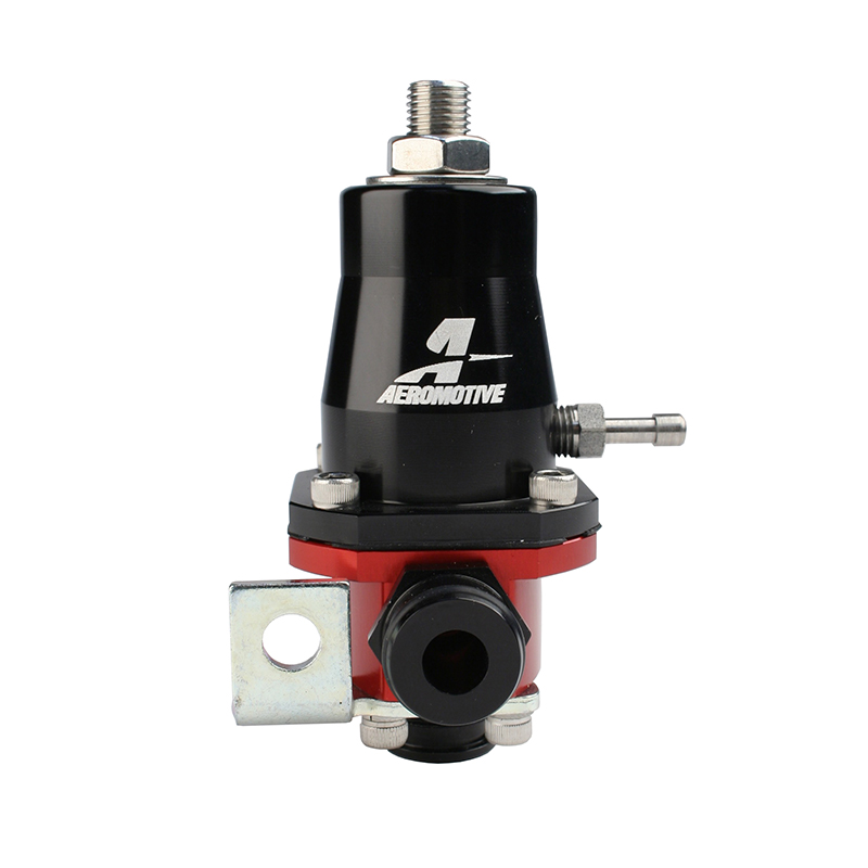 Aeromotive, A1000 Fuel Pressure Regulator, 40-75 PSI, -6 Inlet/-6 Return, Red/Black, Chevy/GM, Sold as Each
